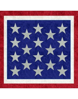 America Quilt Block embroidery