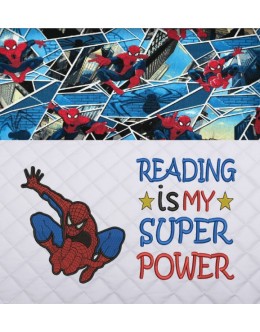 Spiderman lonway with Reading is My Super power