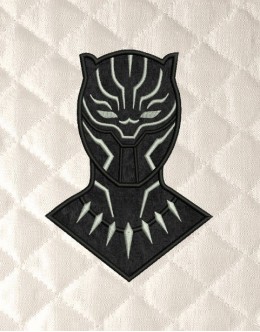 Black panther embroidery design