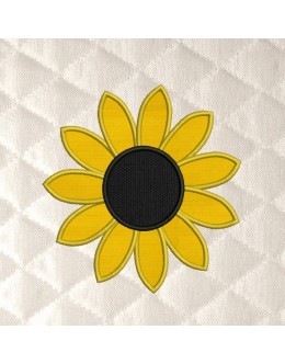sunflower simple applique