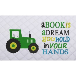 Tractor with a book is a dream