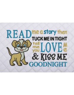 Dog Read me story reading pillow