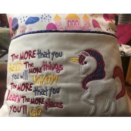 Unicorn Applique the more that you read