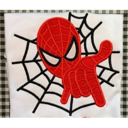 Spiderman Applique Embroidery Design