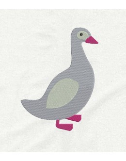 Duck embroidery design