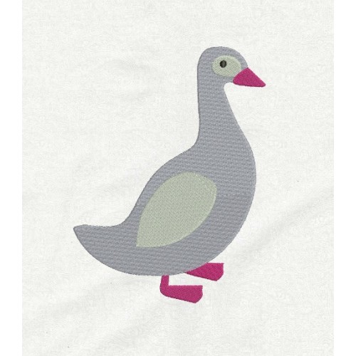 Duck embroidery design