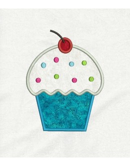 Cupcake embroidery design