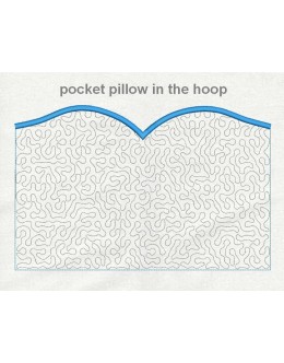 Pocket pillow pattern stippling in the hoop