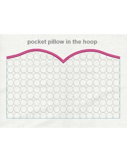 pocket pillow circles in the hoop