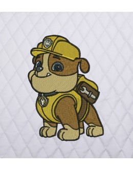 Rubble Paw Patrol embroidery