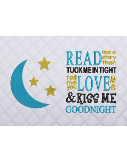 Moon and stars with read me a story