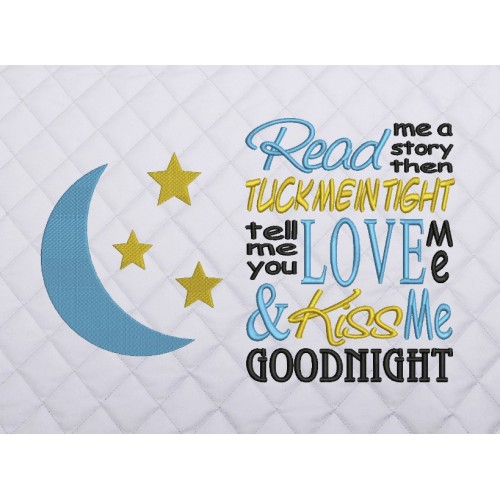 moon and stars with read me a story reading pillow