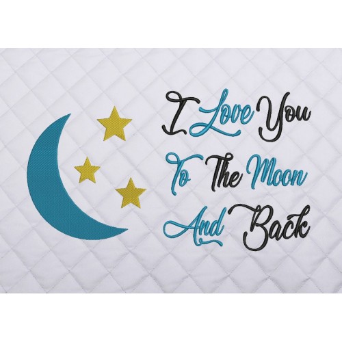 Moon and stars I Love You to the Moon