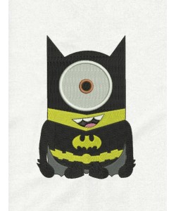 Minion batman embroidery