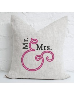 Mr and Mrs embroidery design
