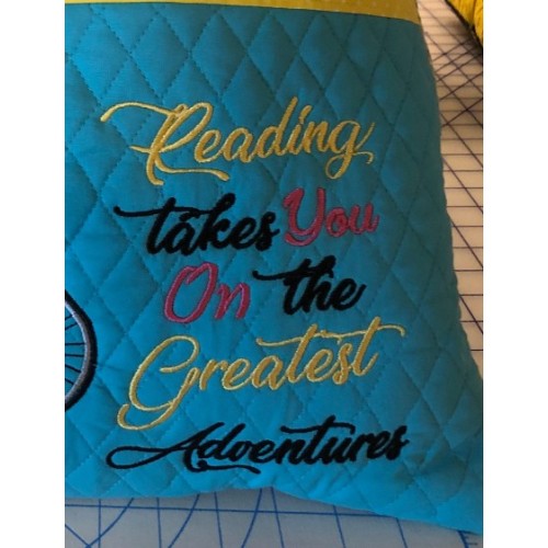 Reading takes you embroidery design Reading takes you embroidery design