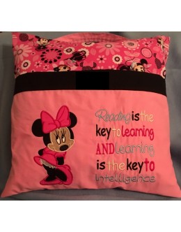 minnie mouse with reading is the key to learning 