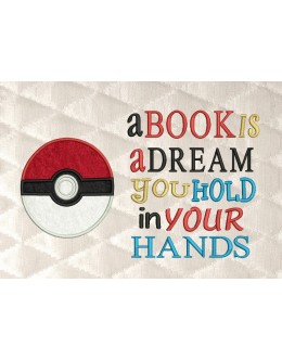 pokeball pokemon with a book is a dream