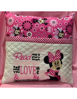 minnie mouse with read me a story reading pillow