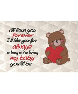 Bear Valentines Day with I'll love you forever
