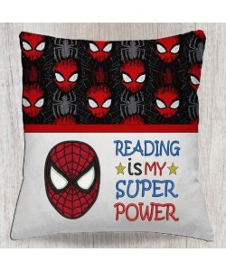 Spiderman face with Reading is My Super power