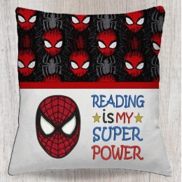 Spiderman face with Reading is My Super power
