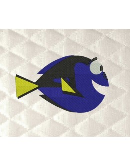 Dory Fish embroidery design