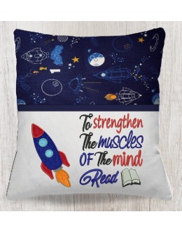 Space Rocket with To Strengthen Reading Pillow