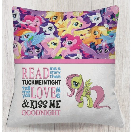 Fluttershy my little pony read me a story Reading Pillow