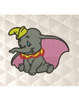 Dumbo embroidery design