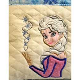 Elsa Frozen embroidery design