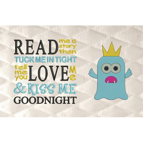 Baby monster with read me a story