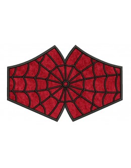 face mask spiderman Embroidery Design For kids and adult in the hoop
