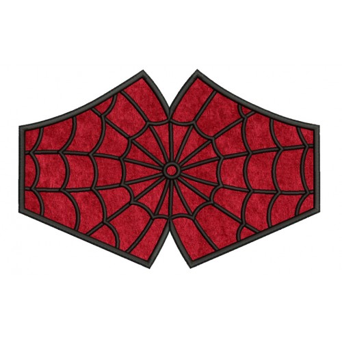 face mask spiderman Embroidery Design For kids and adult in the hoop