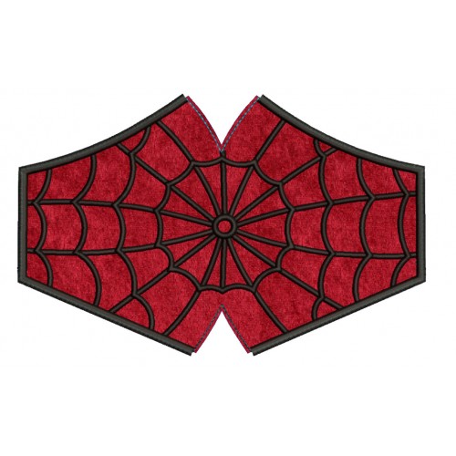 face mask spiderman v2 Embroidery Design For kids and adult in the hoop
