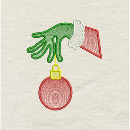 Grinch Hand embroidery design