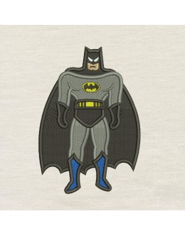 Batman embroidery design