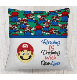 Mario applique with reading is dreaming