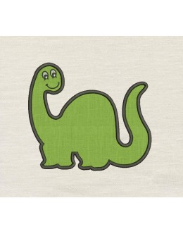 Dinosaur applique embroidery design