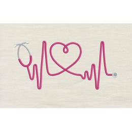 Nurse embroidery design