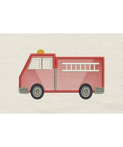 Fire Truck Embroidery