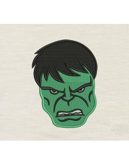 Hulk Face embroidery design