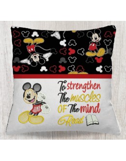 Mickey mouse embroidery with To strengthen