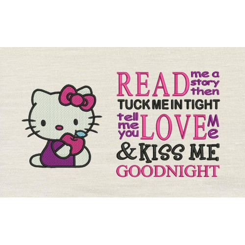 Hello Kitty read me a story Reading Pillow