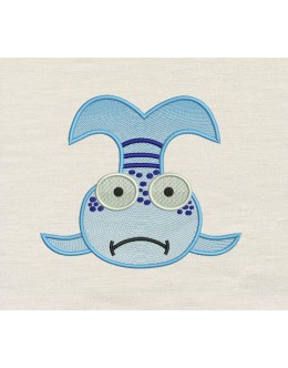 Pout Pout Fish embroidery design
