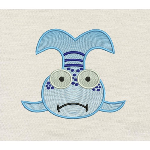 Pout Pout Fish embroidery design