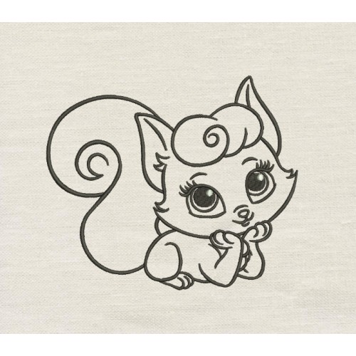 Cat caty embroidery design