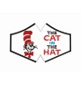 Face mask the cat in the hat For kids and adult in the hoop