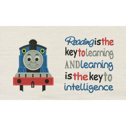 Thomas embroidery with Reading is the key