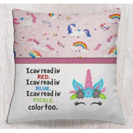 Unicorn Face with I Can Read